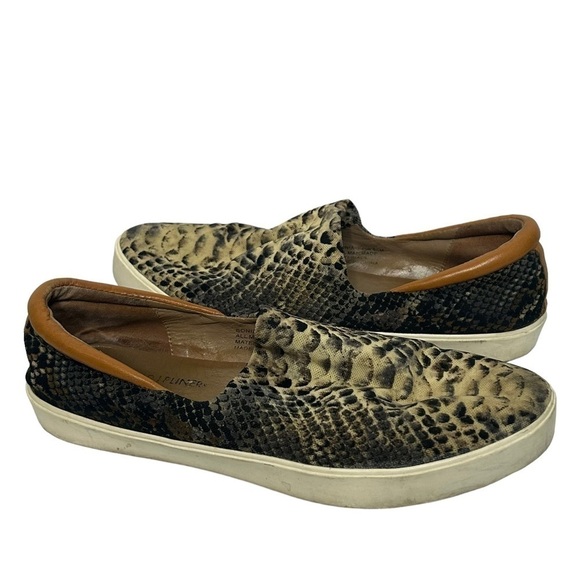 Donald Pliner Sonia Snake Print Slip On Sneakers - Picture 3 of 15